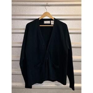 Vintage Cardigan Classic Pine Green School Uniform Cardigan Size 20